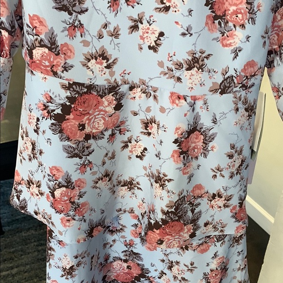 Floral Print V-Neck Dress - Picture 3 of 10